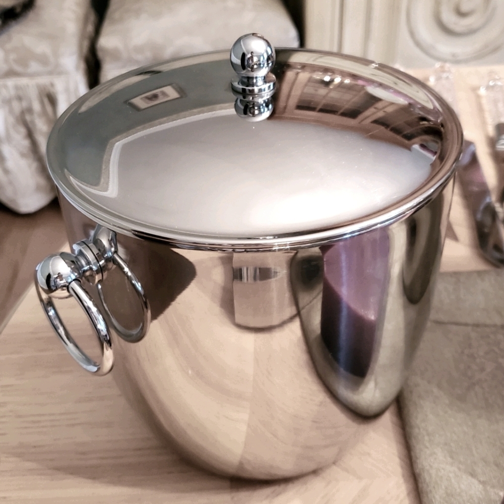 Williams Sonoma steel champagne or ice bucket